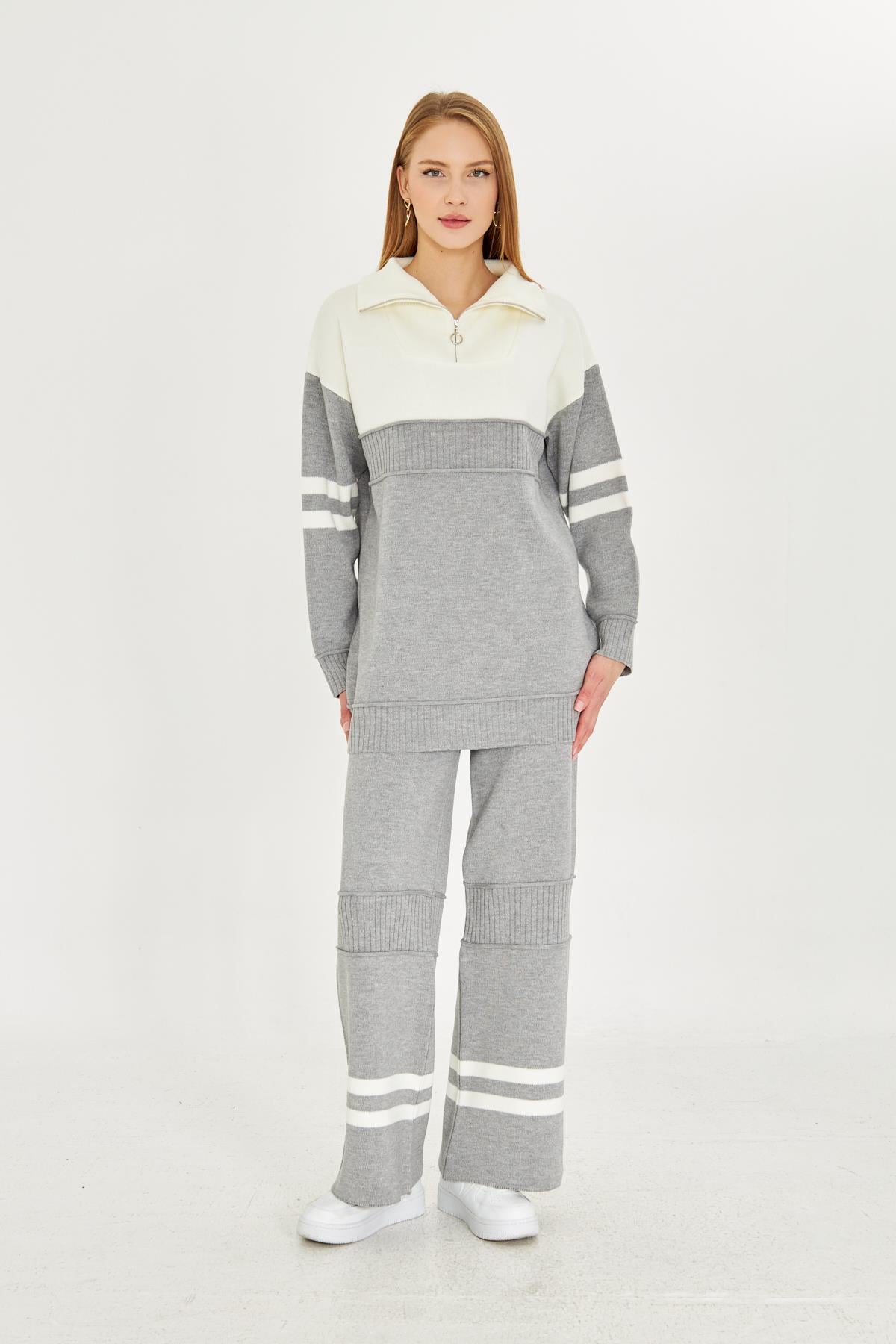 Oversize Triko Alt Üst Eşofman Takımı 1230