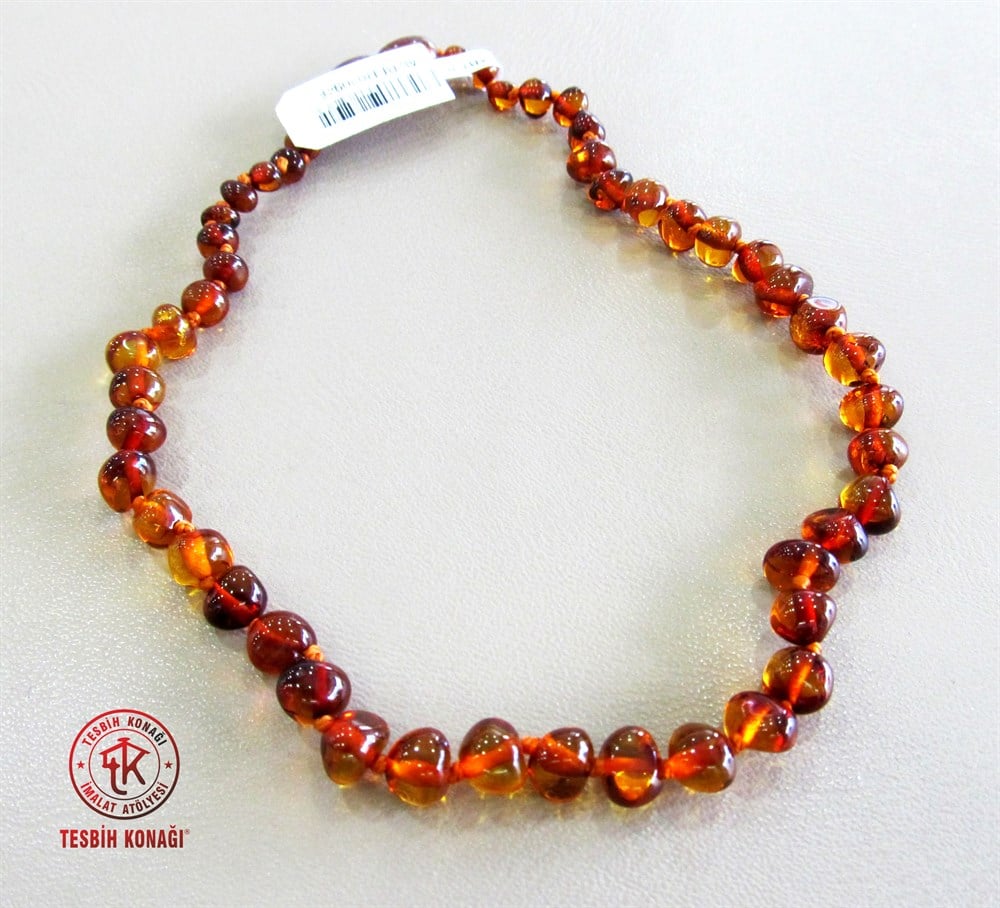 Damla Kehribar Kolye