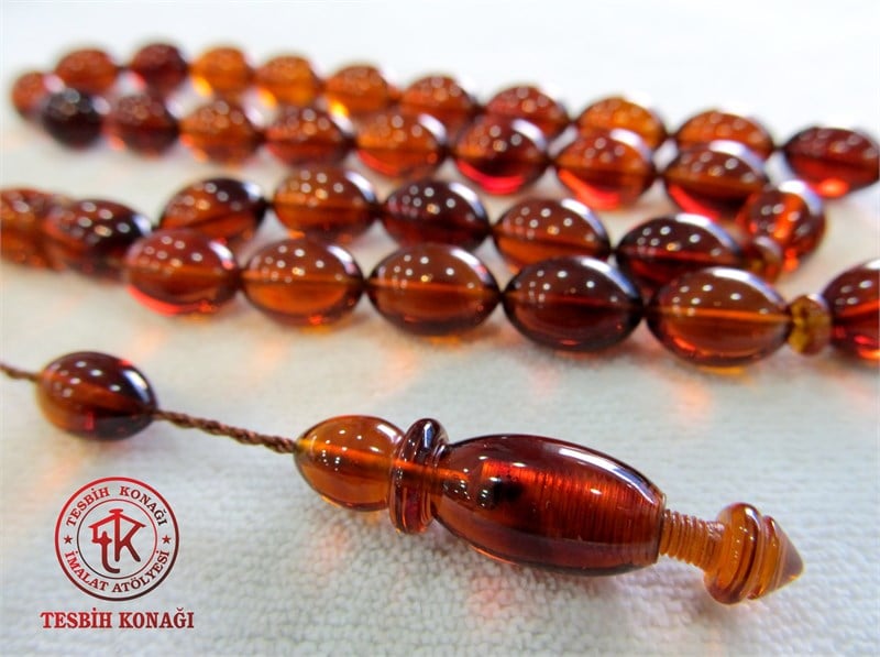 Sıkma Kehribar Tesbih