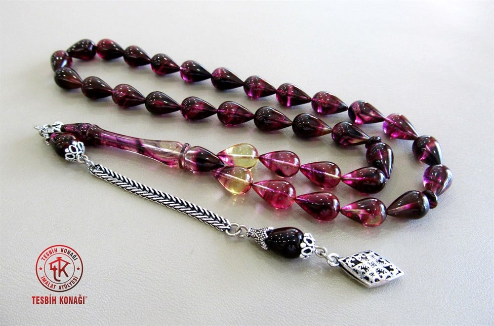 Sıkma Kehribar Tesbih