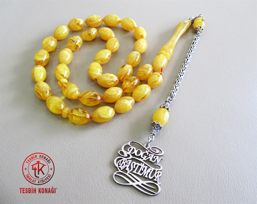 Sıkma Kehribar Tesbih