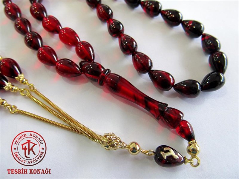 Sıkma Kehribar Tesbih