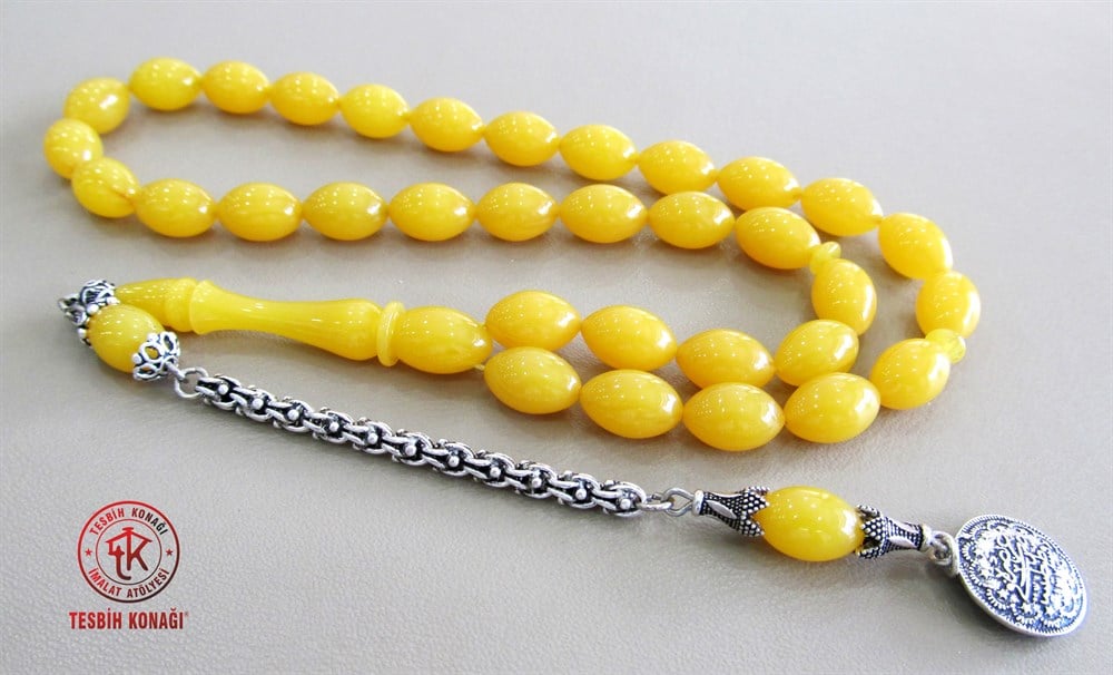 Sıkma Kehribar Tesbih