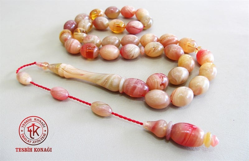 Sıkma Kehribar Tesbih