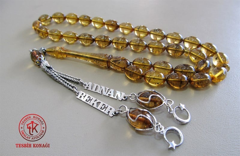 Sıkma Kehribar Tesbih