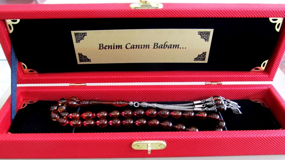 Sıkma Kehribar Tesbih