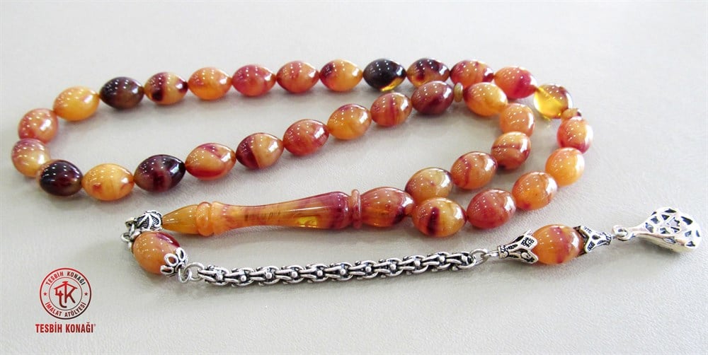 Sıkma Kehribar Tesbih