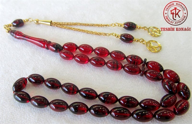 Sıkma Kehribar Tesbih