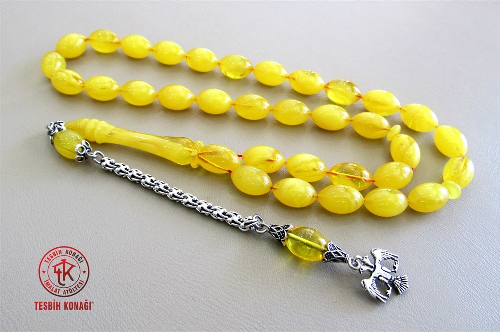 Sıkma Kehribar Tesbih