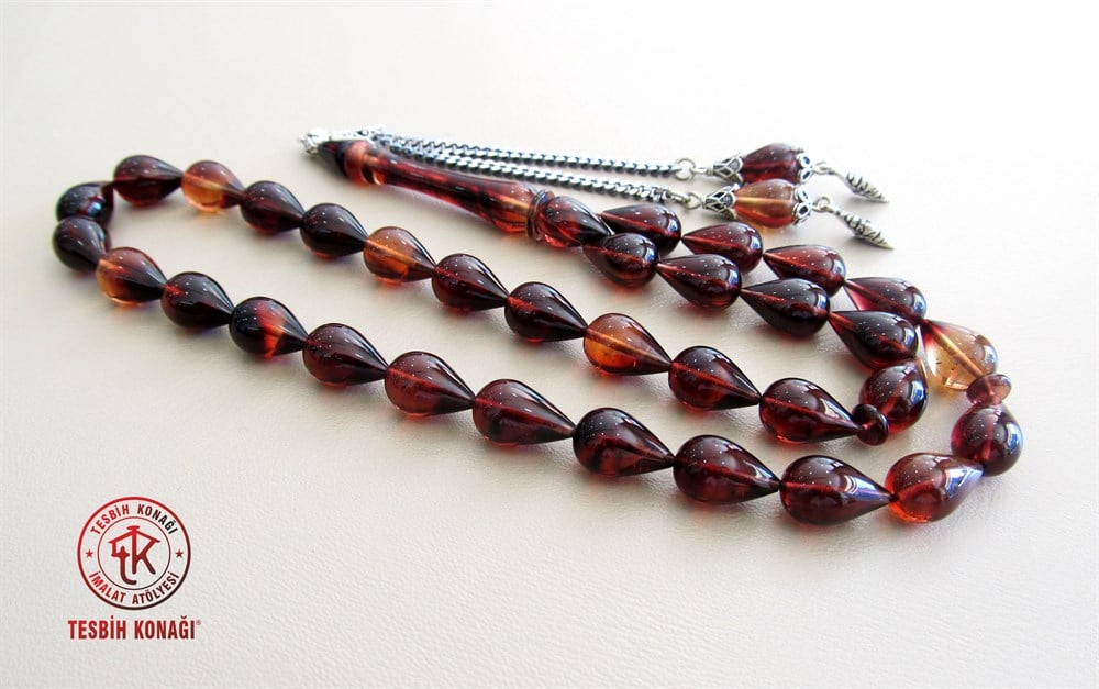 Sıkma Kehribar Tesbih