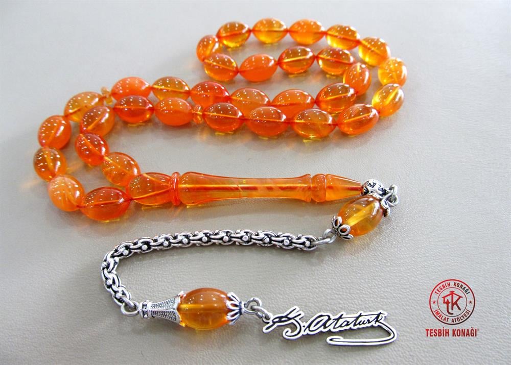 Ateş Kehribar Tesbih