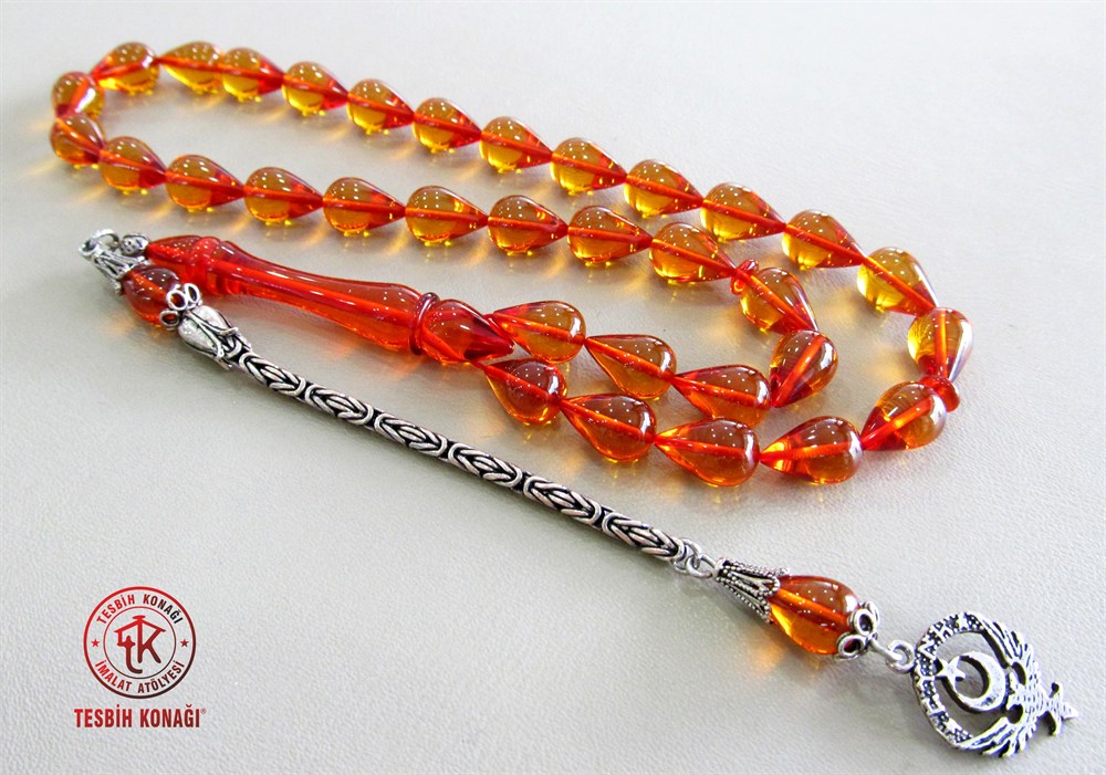 Ateş Kehribar Tesbih