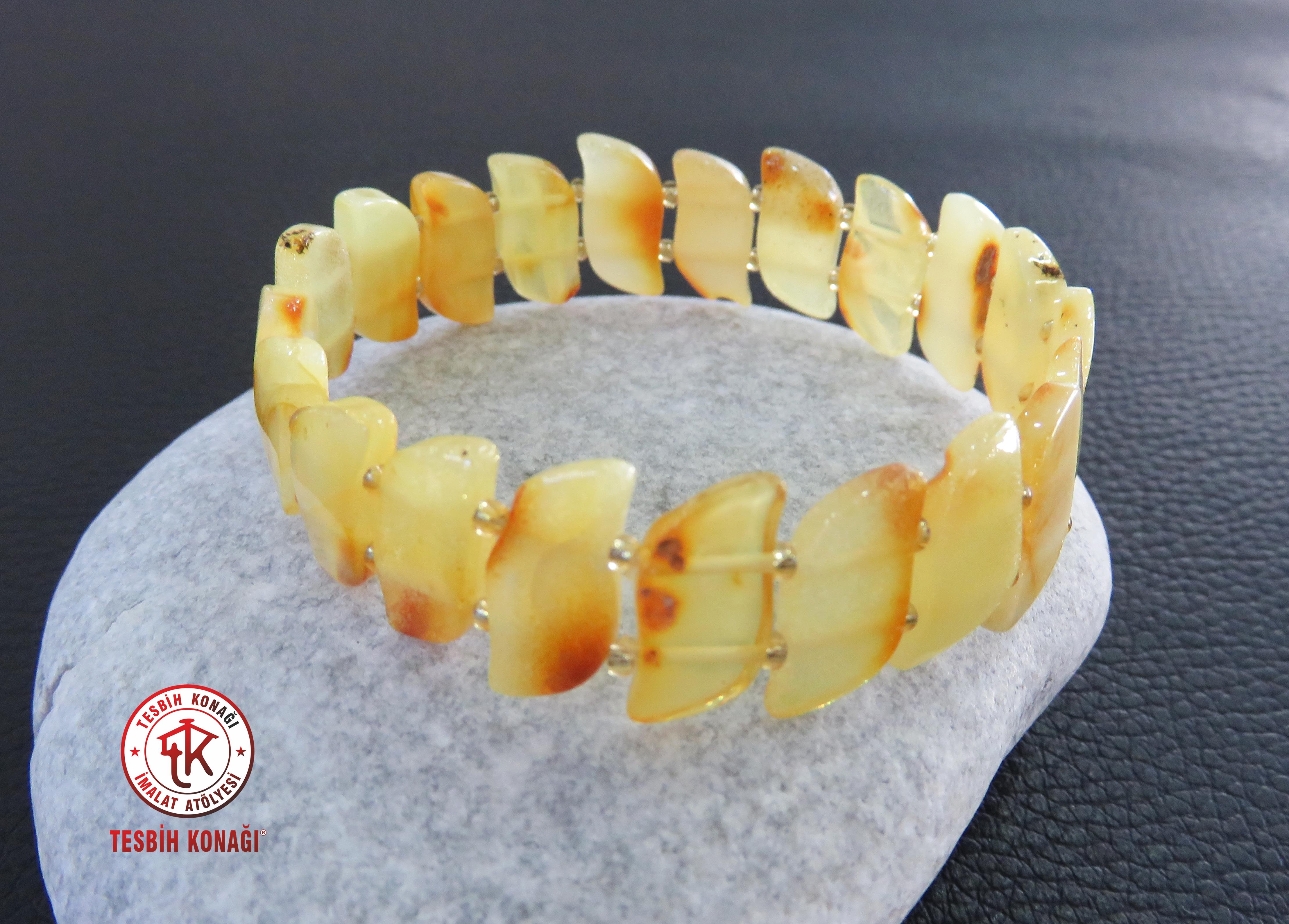 Damla Kehribar Bileklik