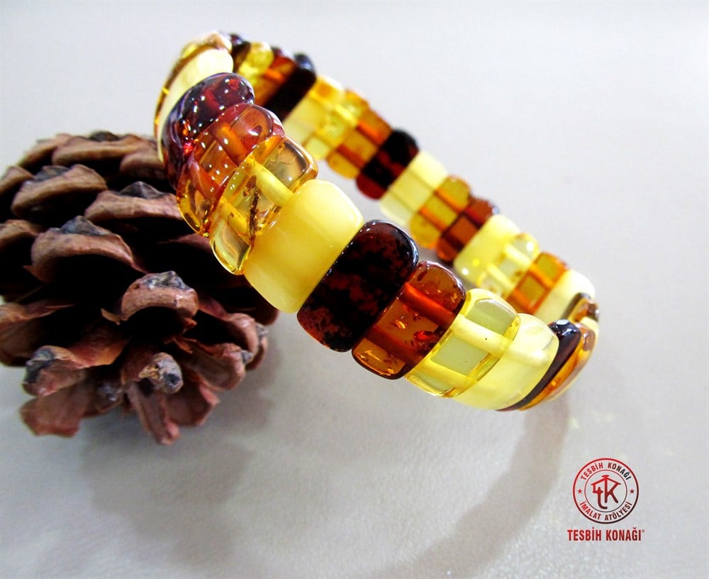 Damla Kehribar Bileklik