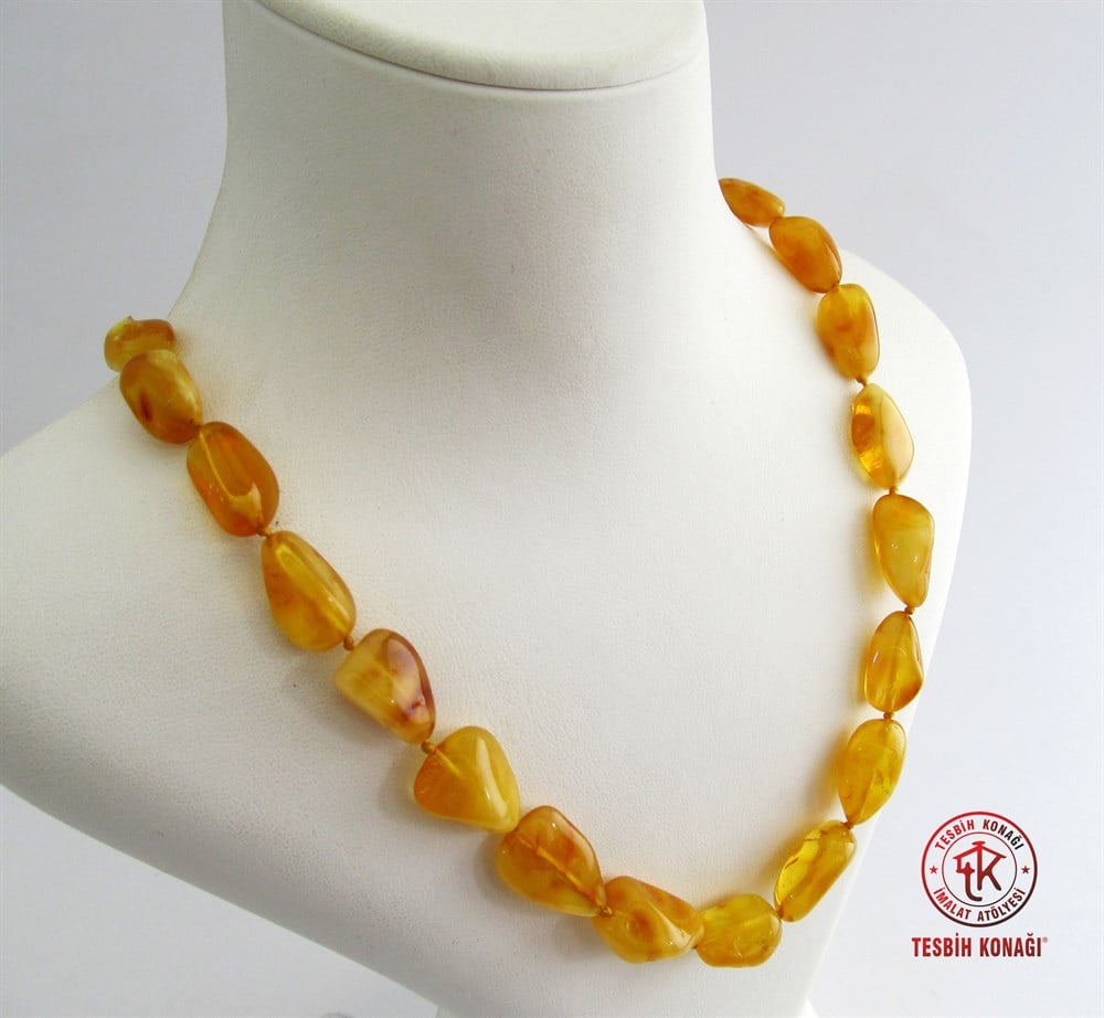 Damla Kehribar Kolye