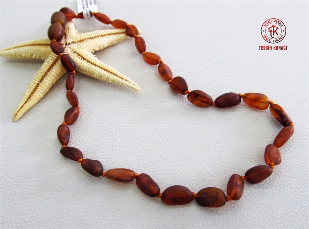 Damla Kehribar Kolye