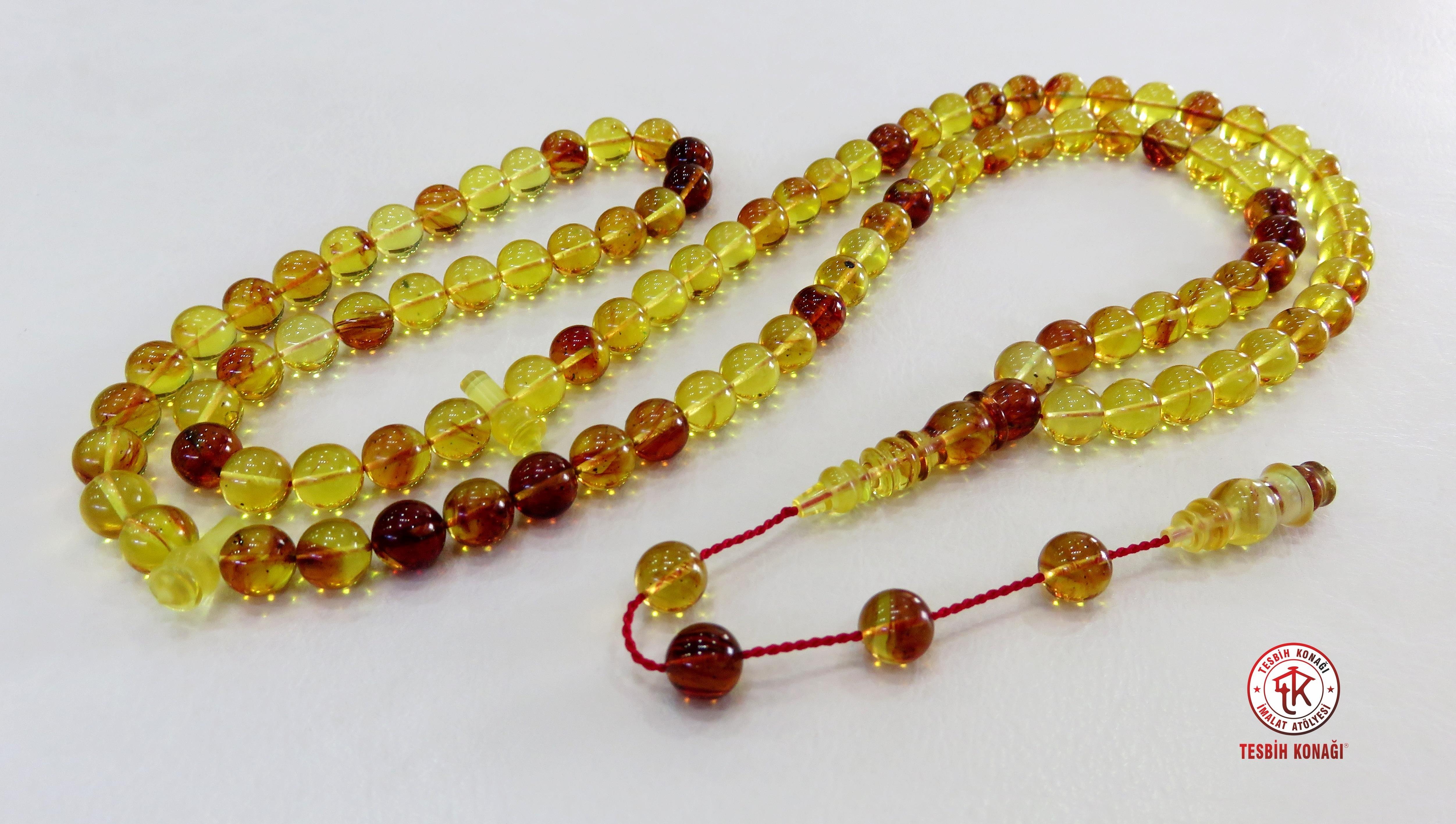 Sıkma kehribar namaz tesbih