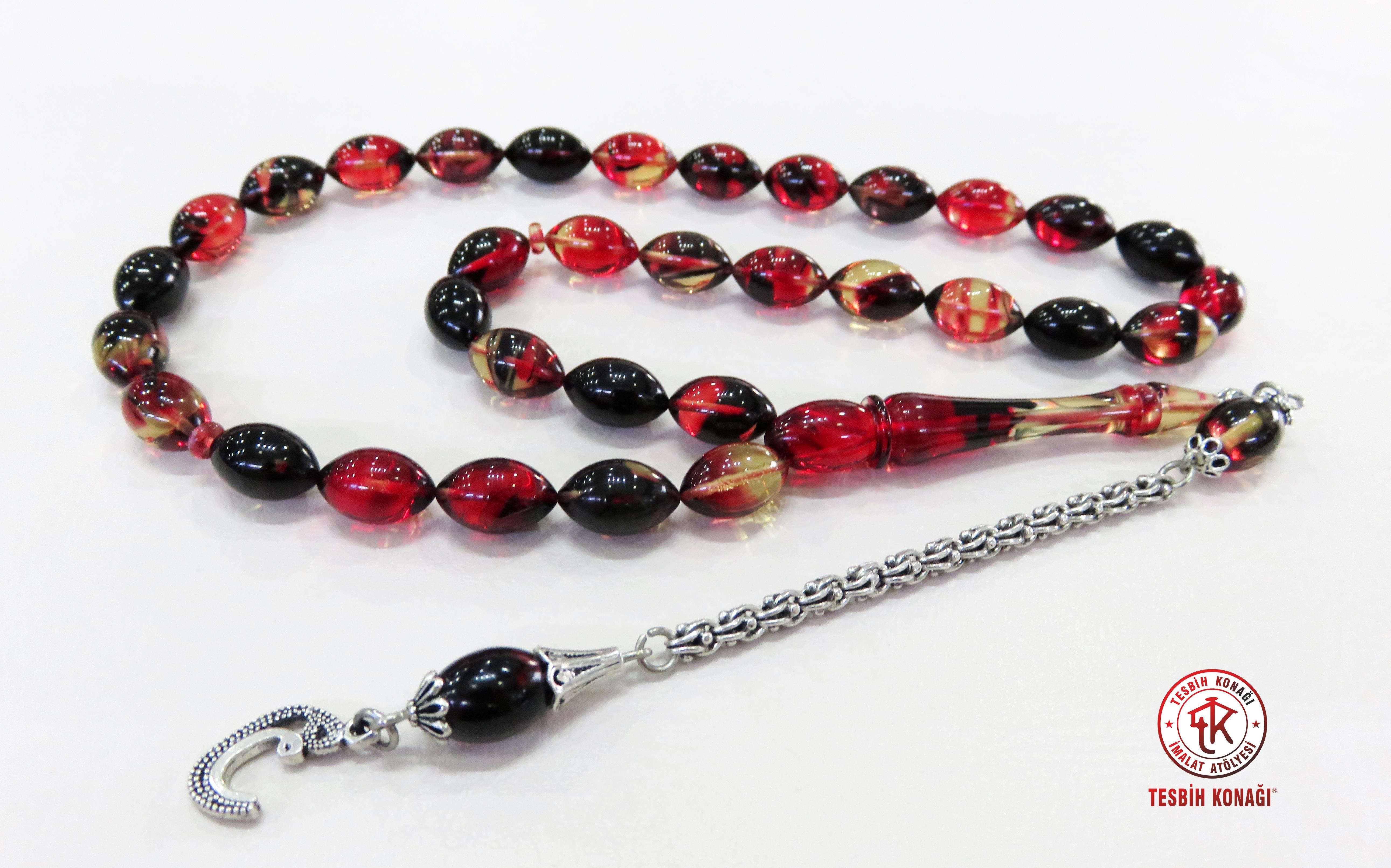 Sıkma Kehribar Tesbih