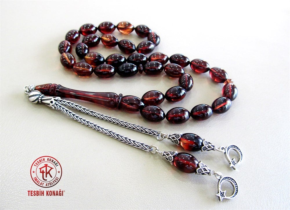 Sıkma Kehribar Tesbih