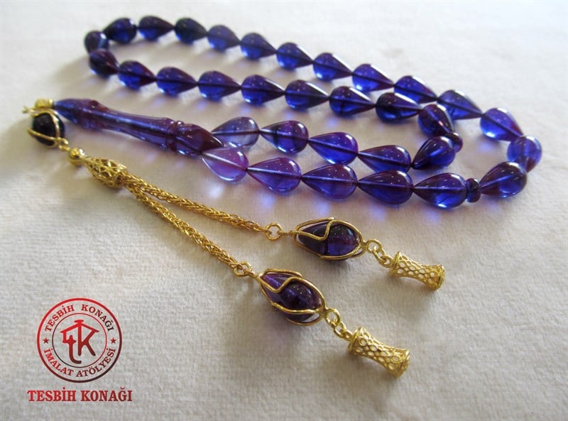 Sıkma Kehribar Tesbih