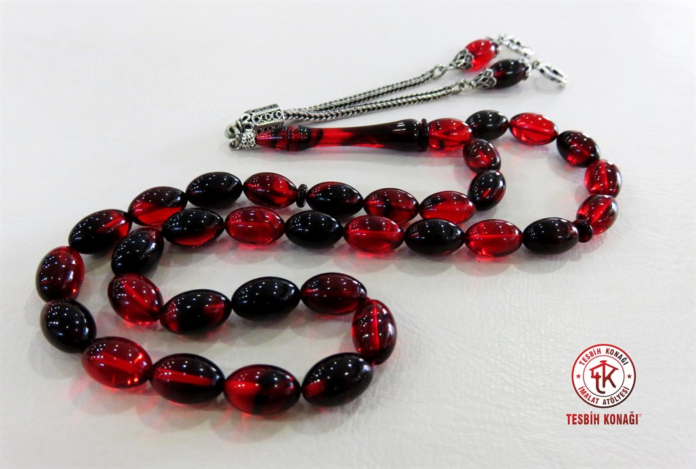 Sıkma Kehribar Tesbih