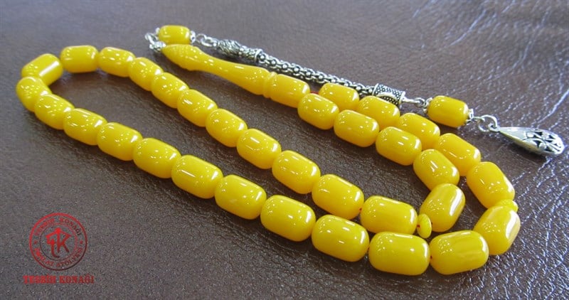 Sıkma Kehribar Tesbih