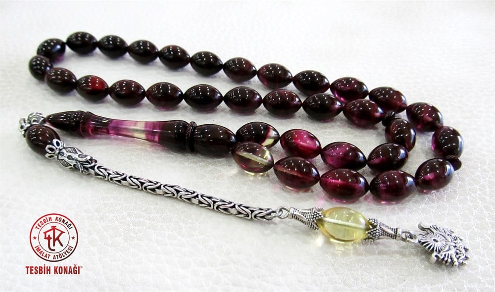 Sıkma Kehribar Tesbih