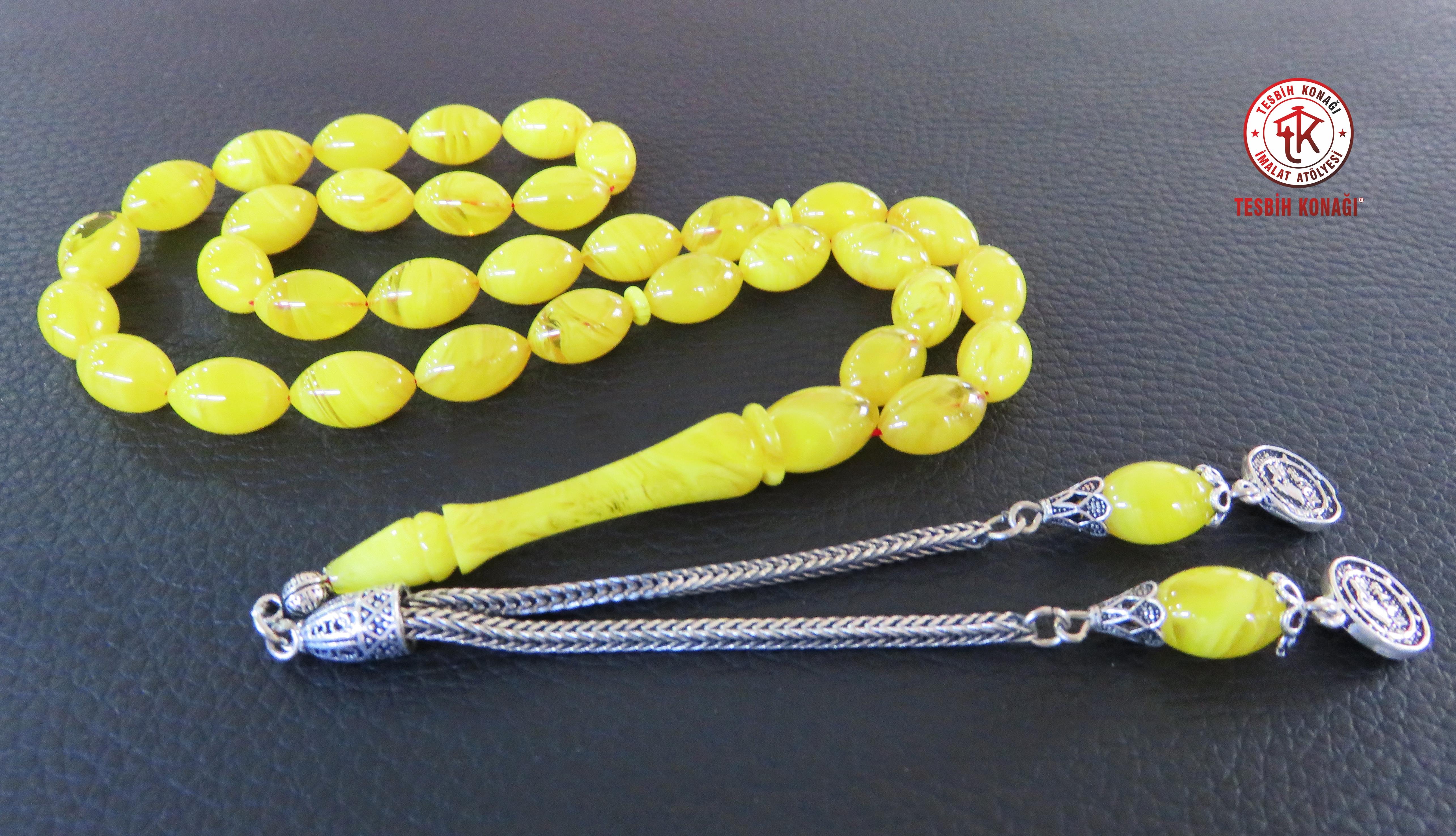 Sıkma Kehribar Tesbih