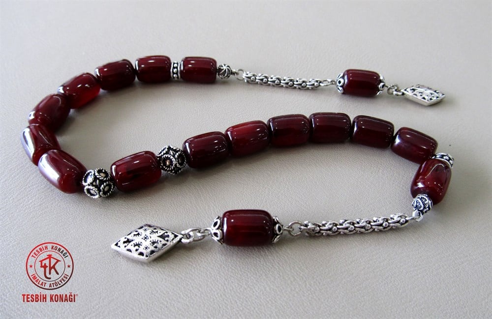 Sıkma Kehribar Tesbih