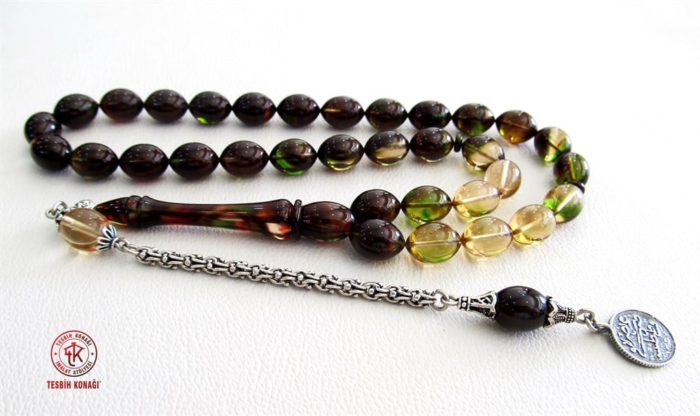 Sıkma Kehribar Tesbih