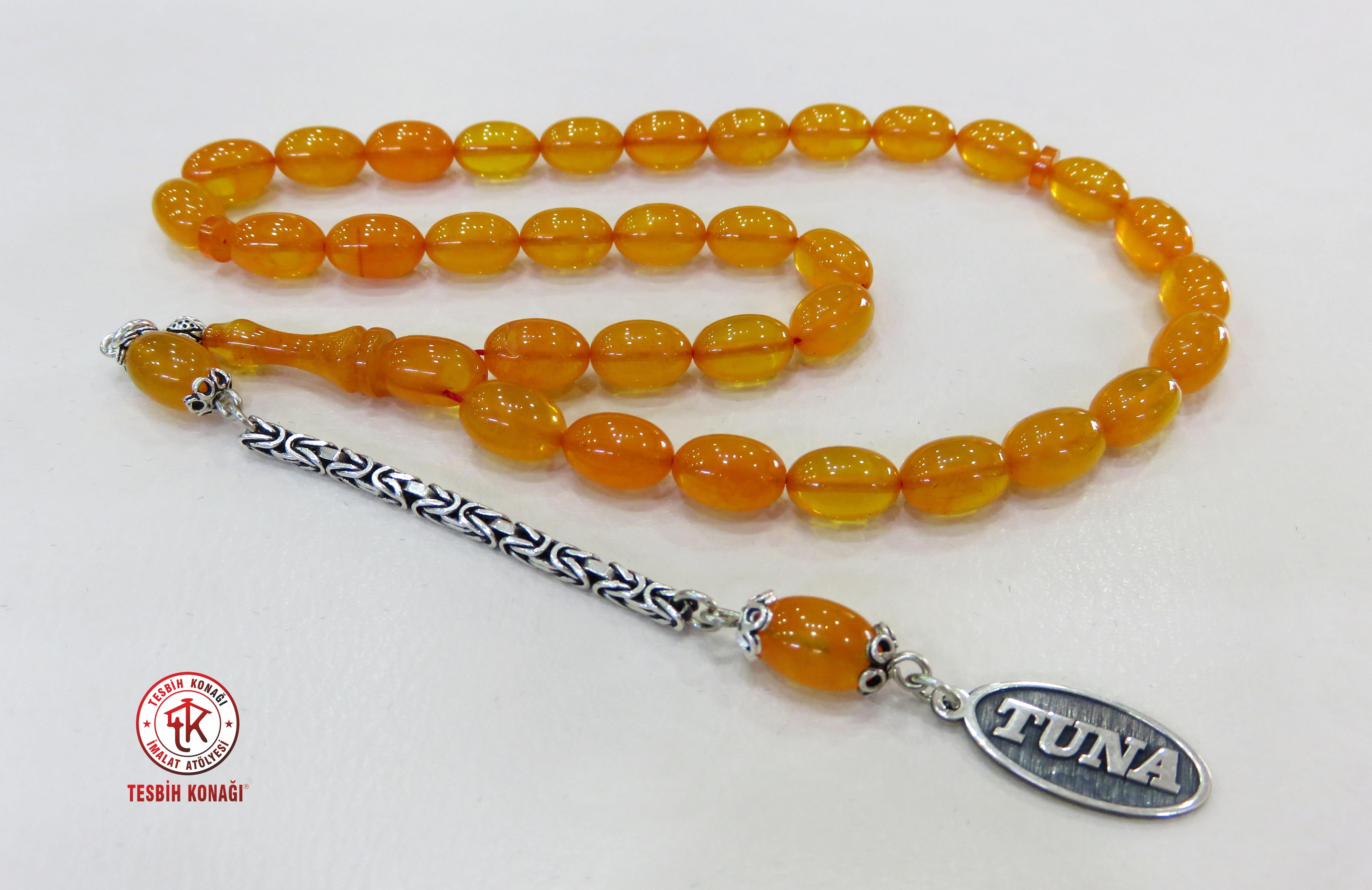 Sıkma Kehribar Tesbih