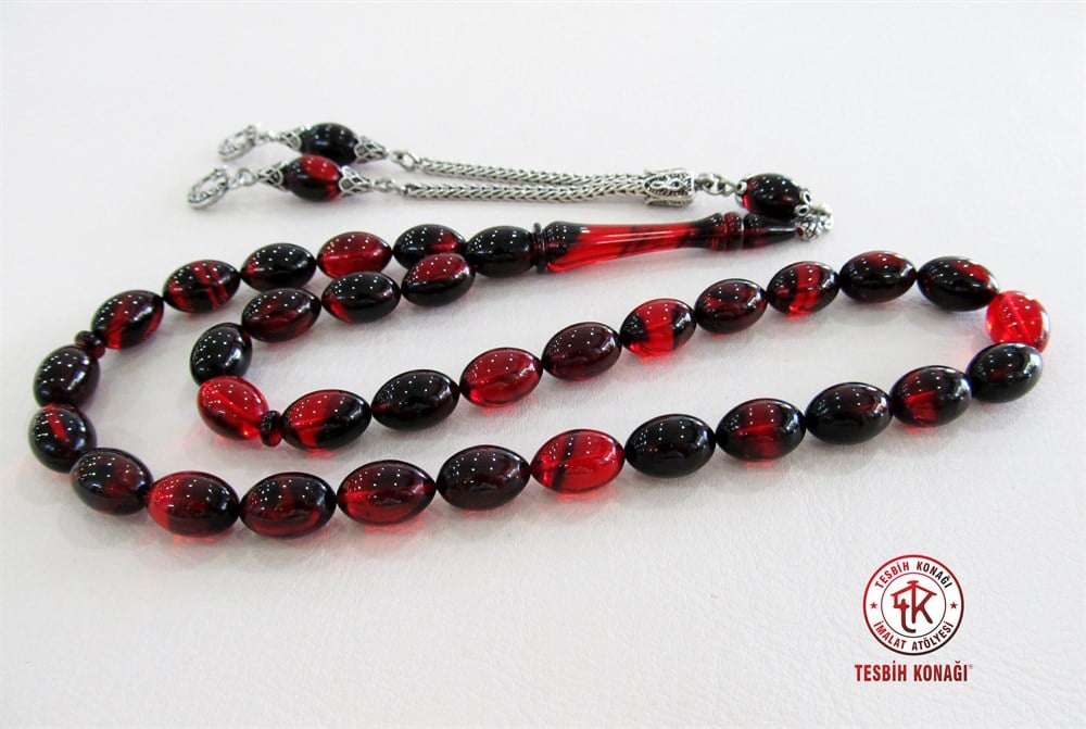 Sıkma Kehribar Tesbih