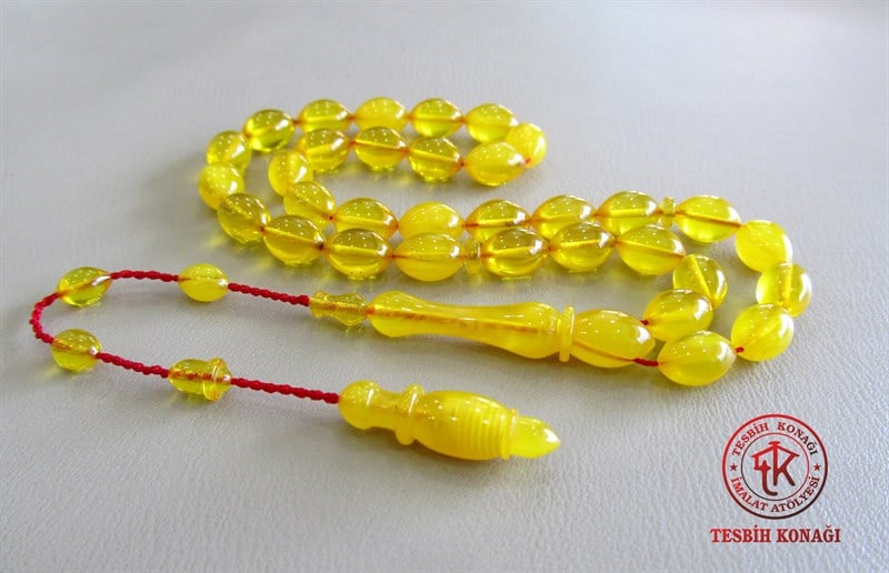 Sıkma Kehribar Tesbih