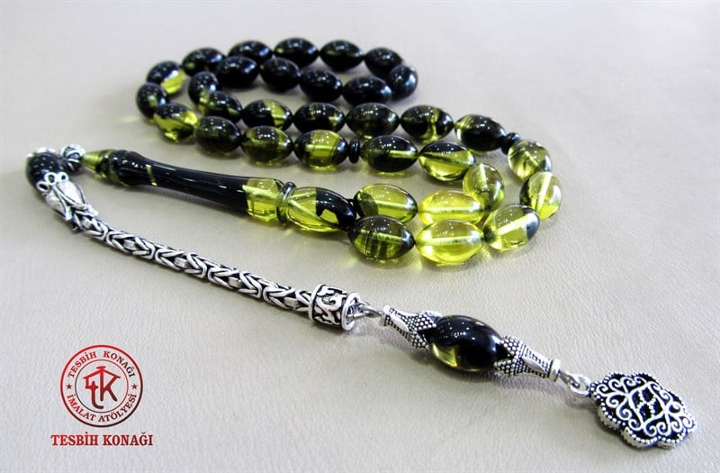 Sıkma Kehribar Tesbih