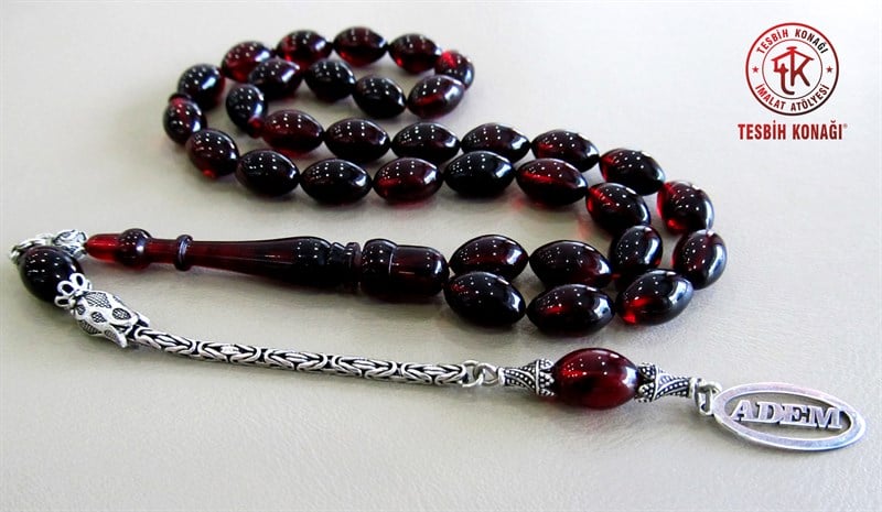 Sıkma Kehribar Tesbih