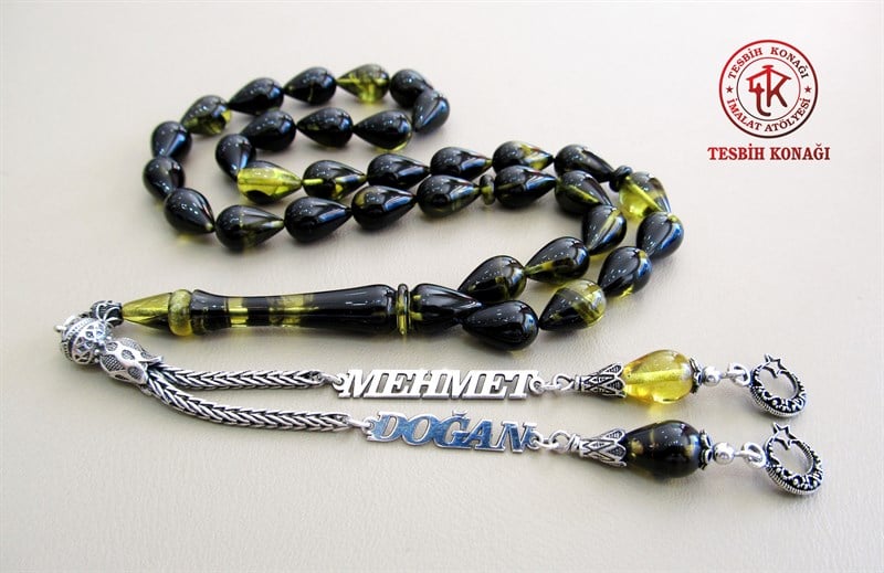 Sıkma Kehribar Tesbih