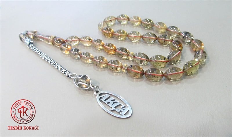 Sıkma Kehribar Tesbih