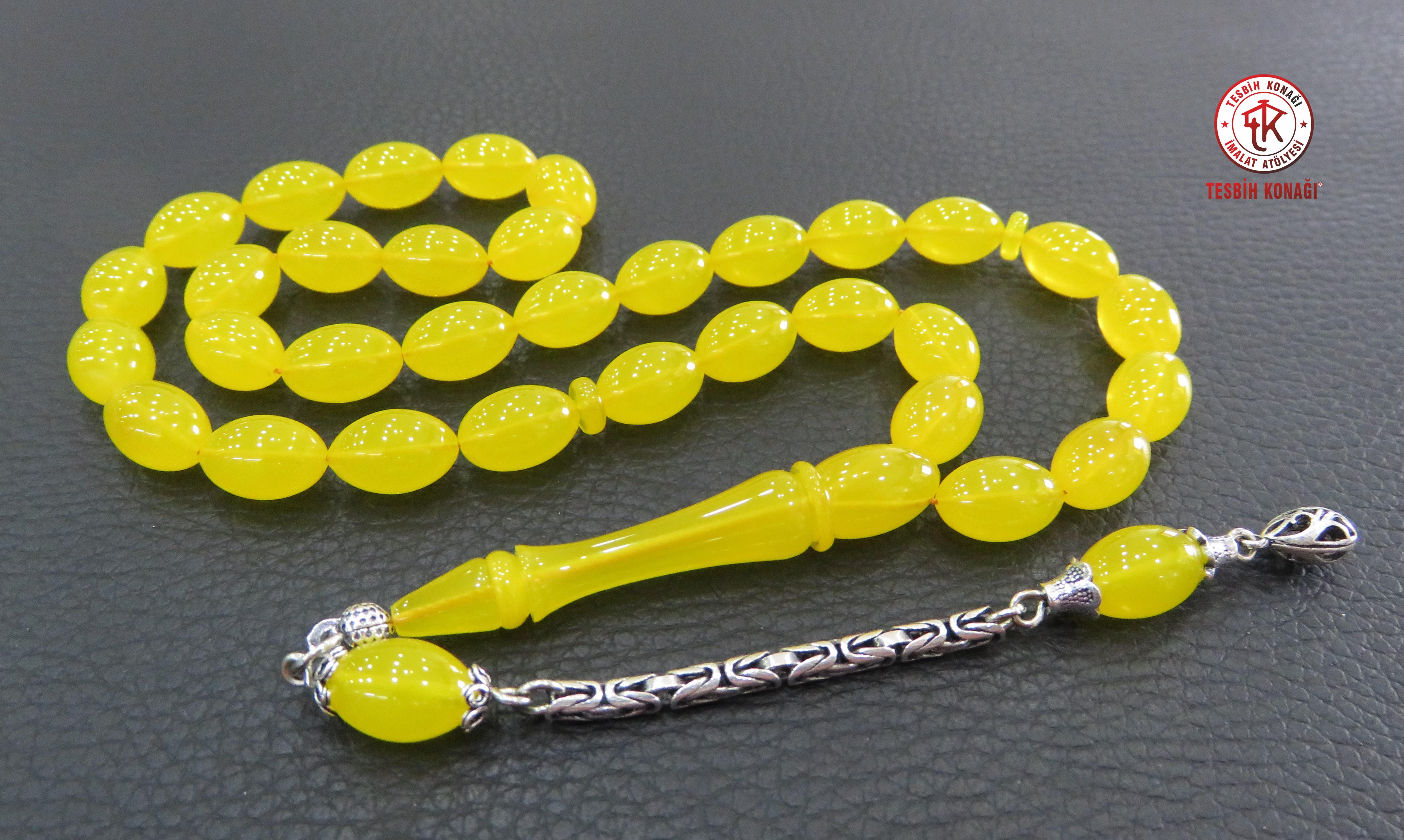 Sıkma Kehribar Tesbih