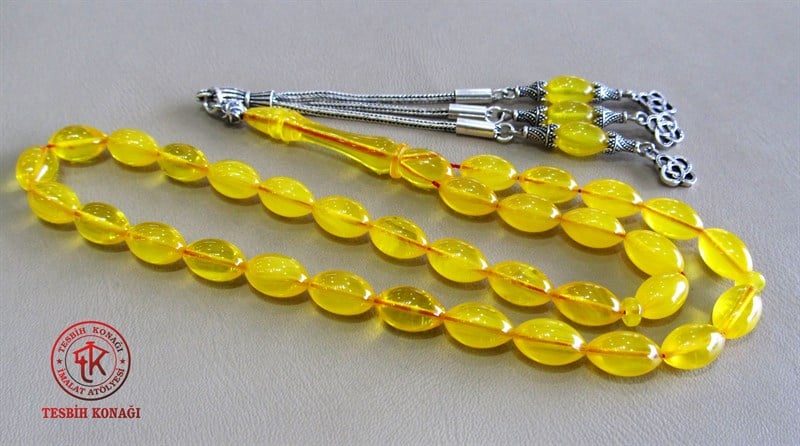 Sıkma Kehribar Tesbih