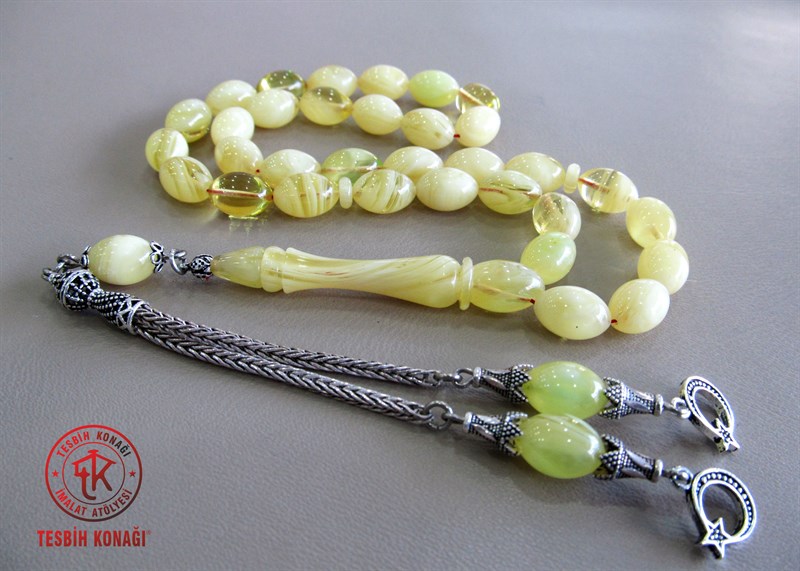 Sıkma Kehribar Tesbih