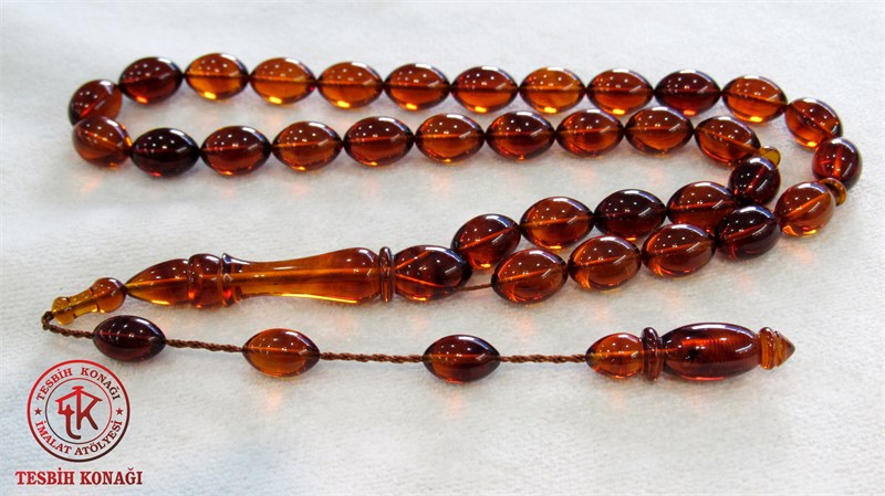 Sıkma Kehribar Tesbih