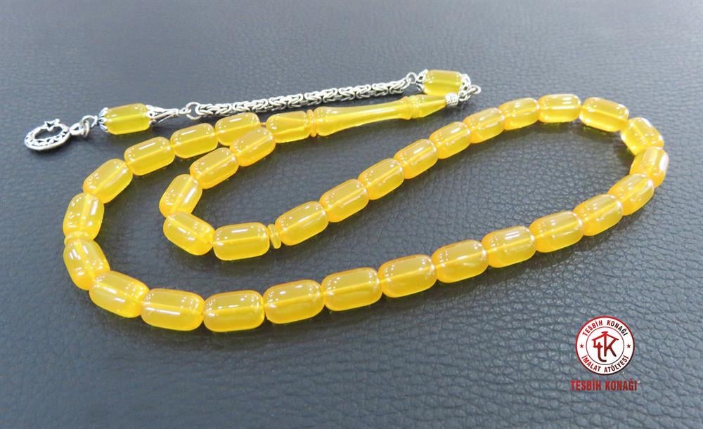 Sıkma Kehribar Tesbih