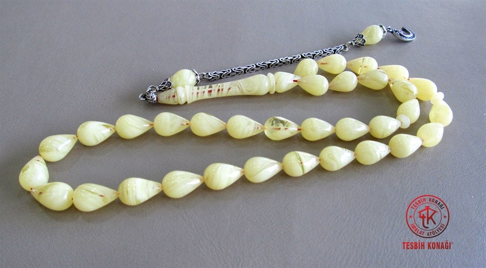 Sıkma Kehribar Tesbih