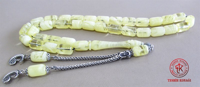 Sıkma Kehribar Tesbih