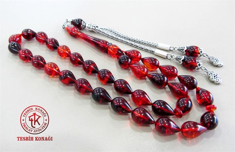 Sıkma Kehribar Tesbih