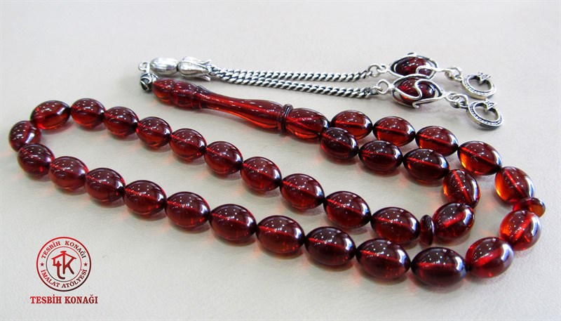 Sıkma Kehribar Tesbih