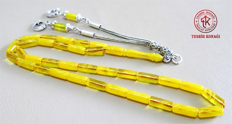 Sıkma Kehribar Tesbih