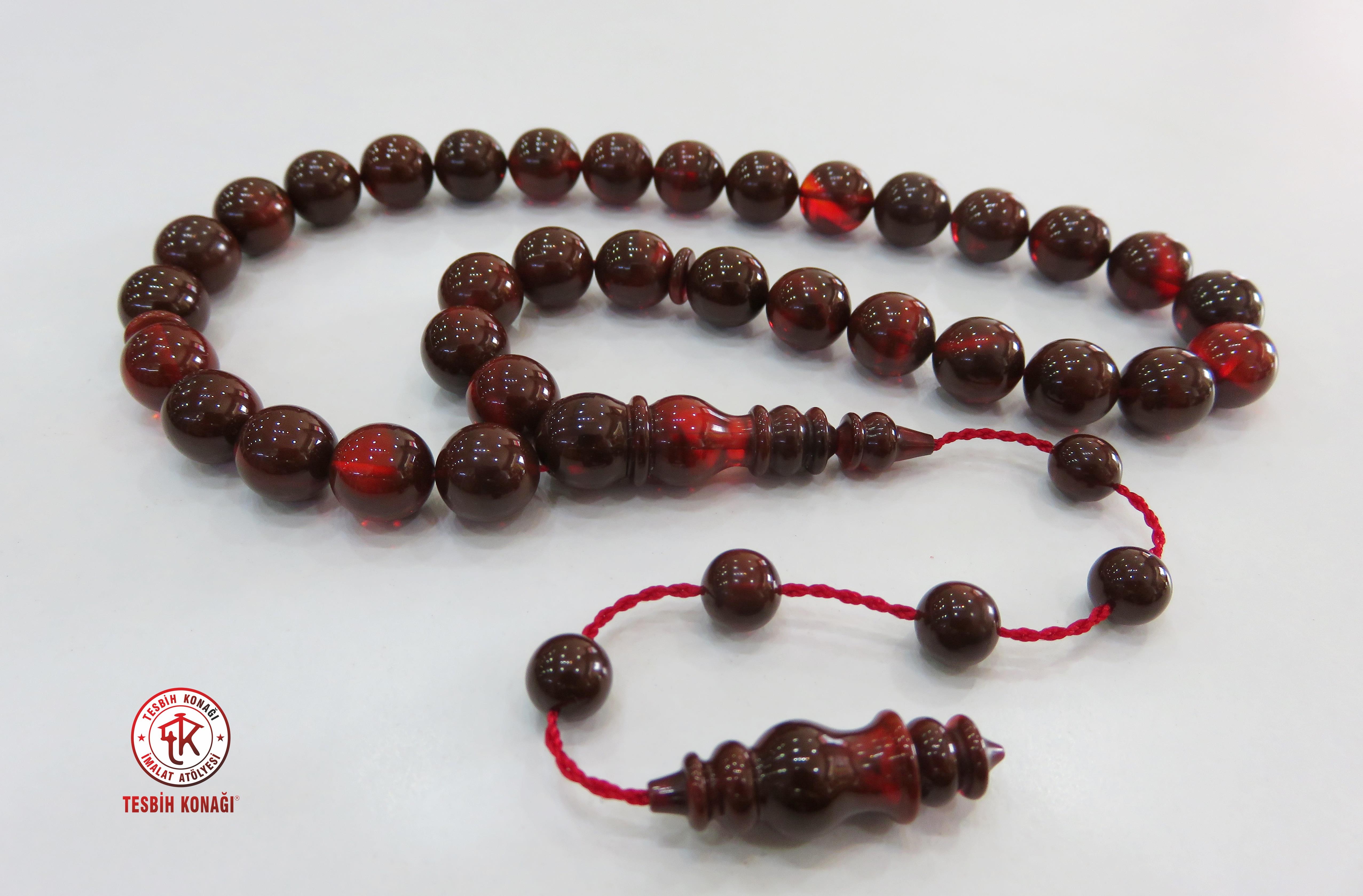 Sıkma Kehribar Tesbih