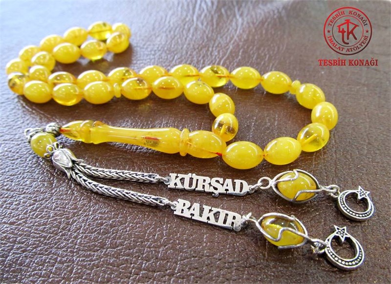 Sıkma Kehribar Tesbih