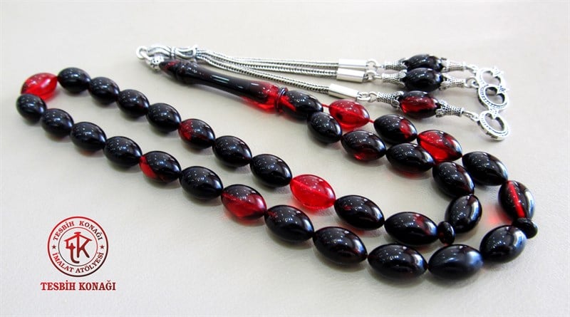 Sıkma Kehribar Tesbih